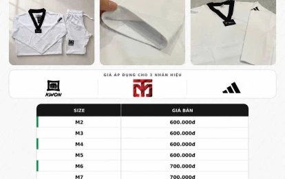BẢNG GIÁ ĐỒ THUN ĐỐI KHÁNG