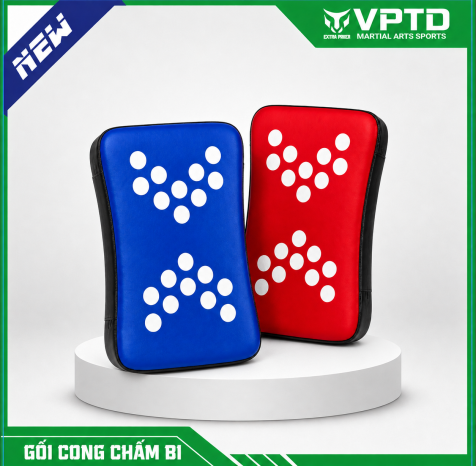 GỐI CONG CHẤM BI